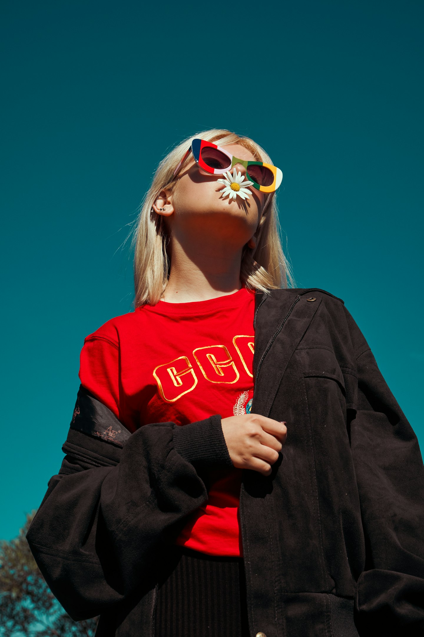 Fashion model in seasonal collection
